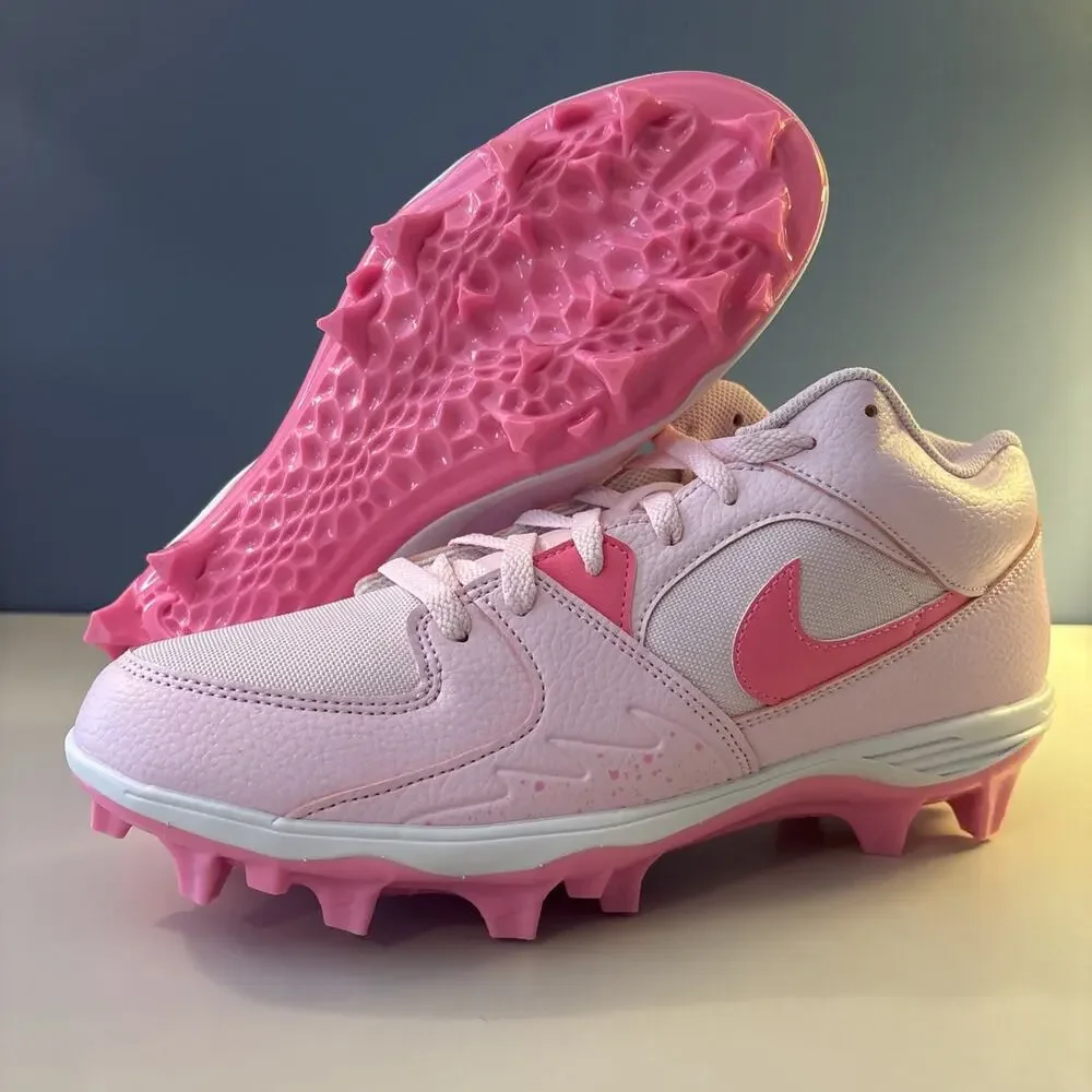 Nike Air Jordan Stadium 90 Low TD Cleats Pink Foam (HQ0210-600) Size 11M No Lid!